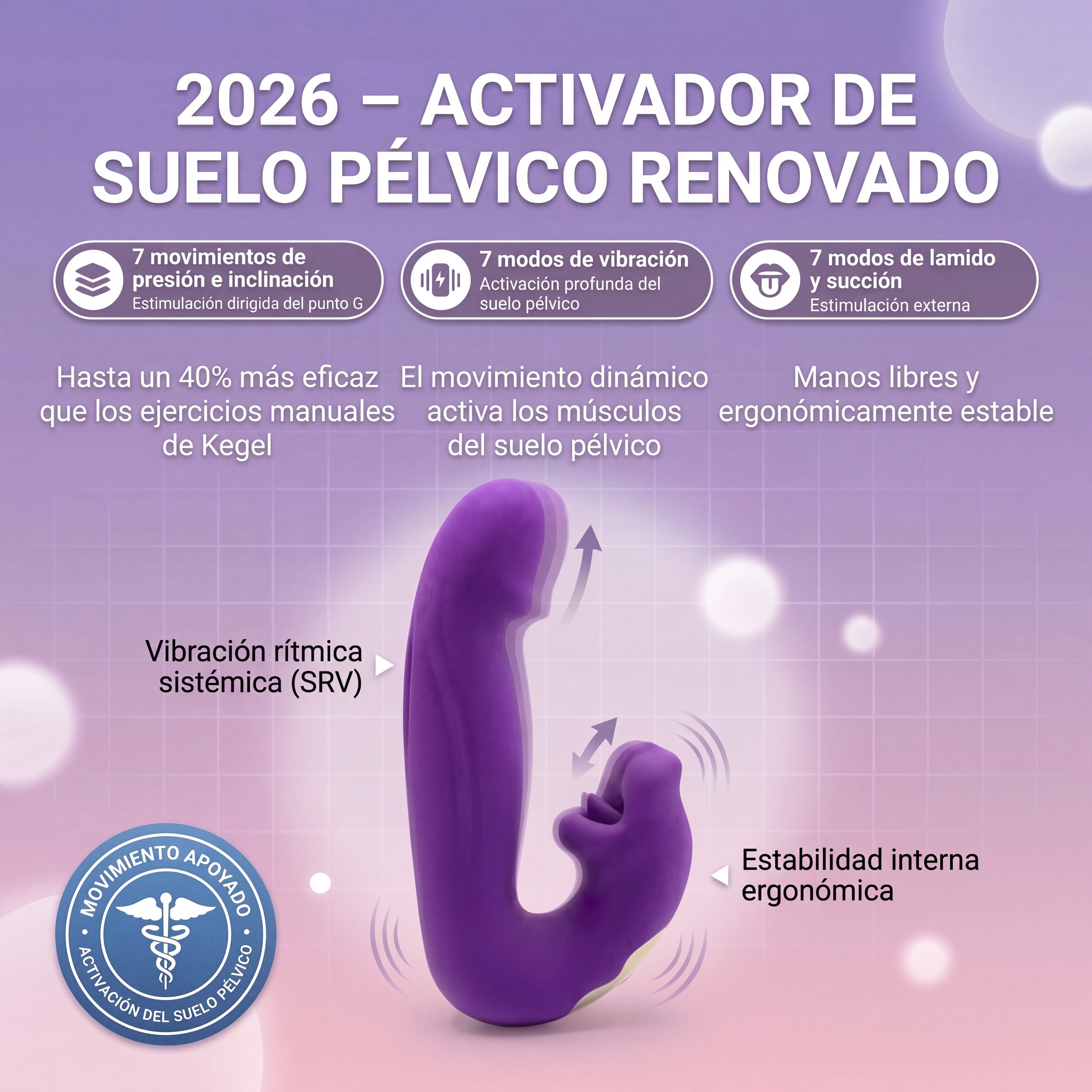 Activador del suelo pélvico Senza™ 4 en 1